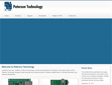 Tablet Screenshot of patersontech.com